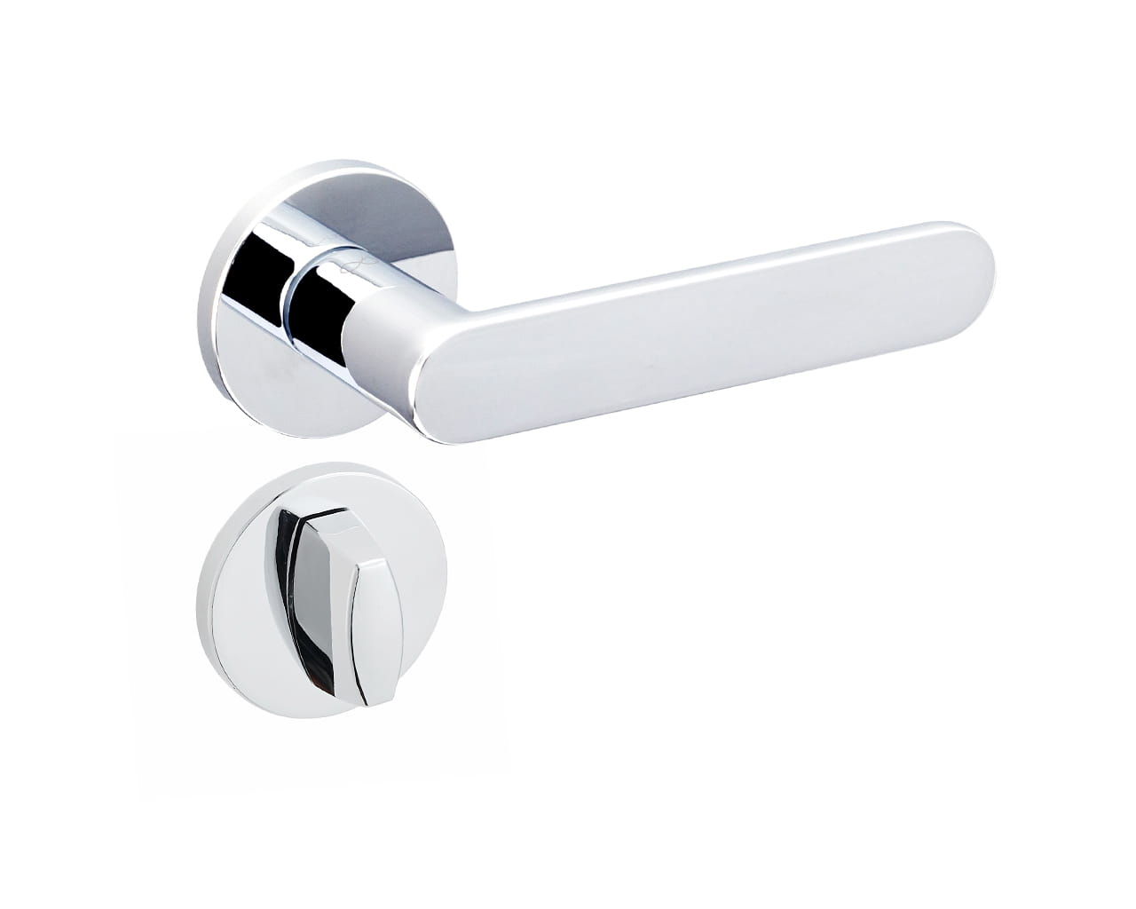 Infinity Line Wenus FIT KWF O 700 Chrom - Türgriff auf runder Rosette