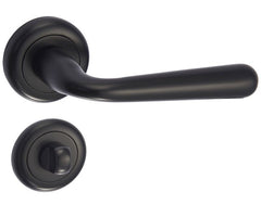 Infinity Line Lea Kle B00 Black - Türgriff auf runder Rosette