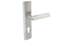 MATI nickel chrome K+K - External Door Handle on a Backplate