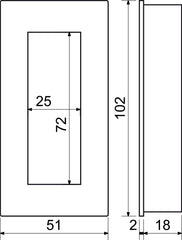 Stainless steel handle 005