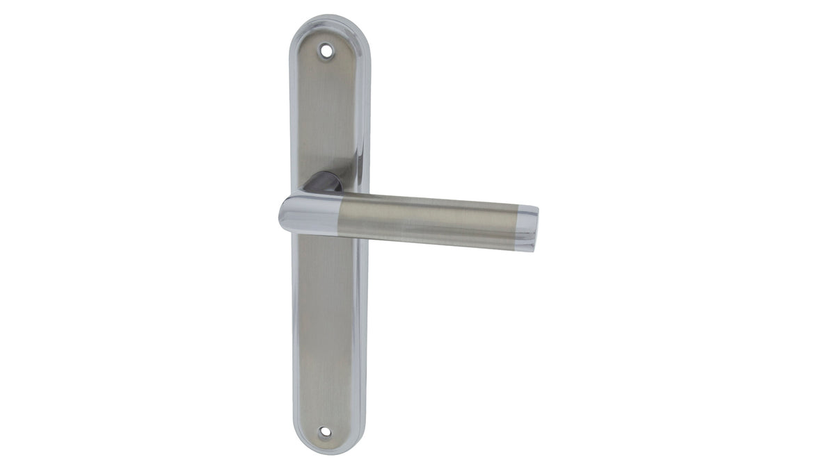Nina Nickel Chrome - Door Handle on a Backplate