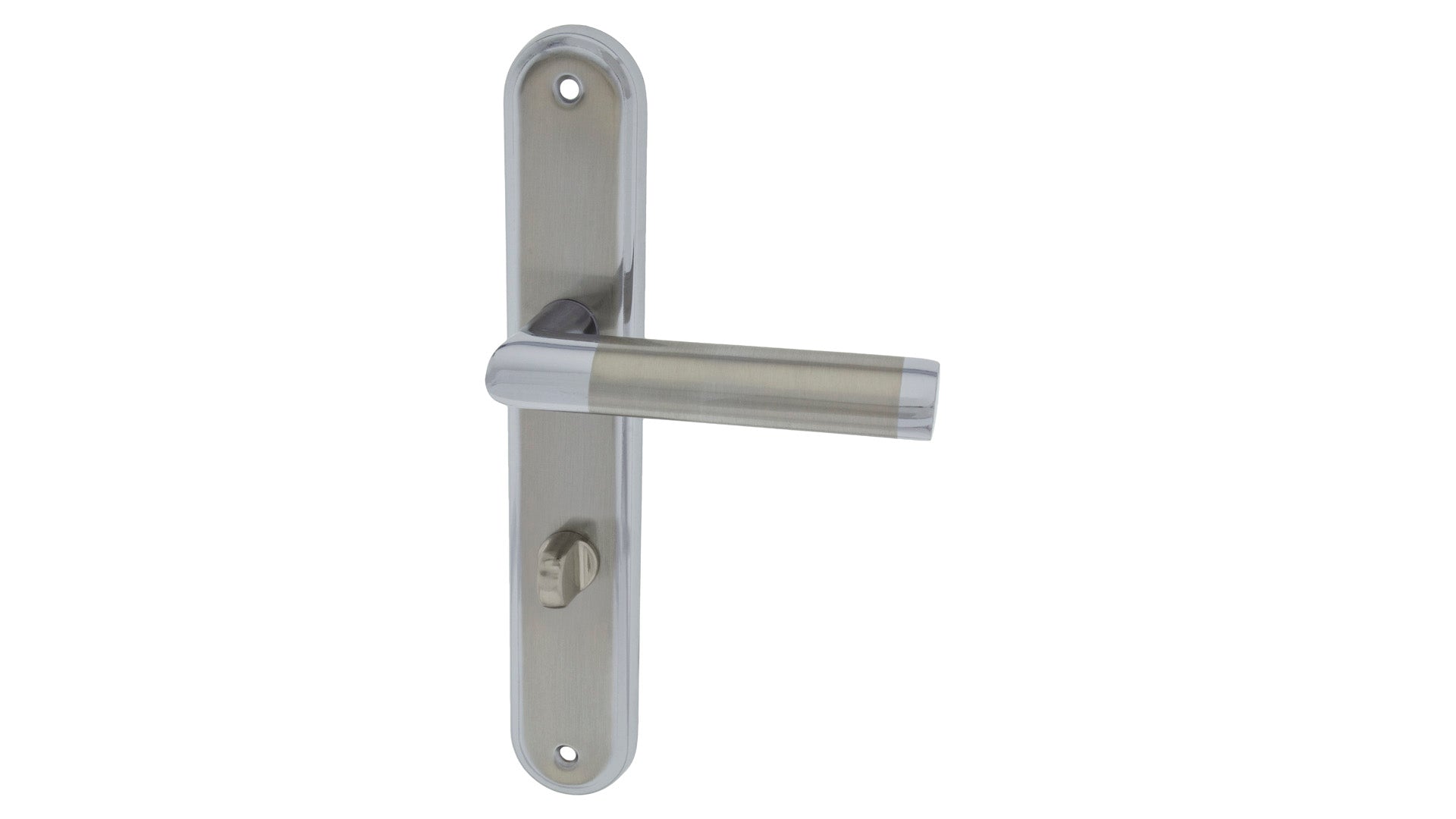 Nina Nickel Chrome - Door Handle on a Backplate