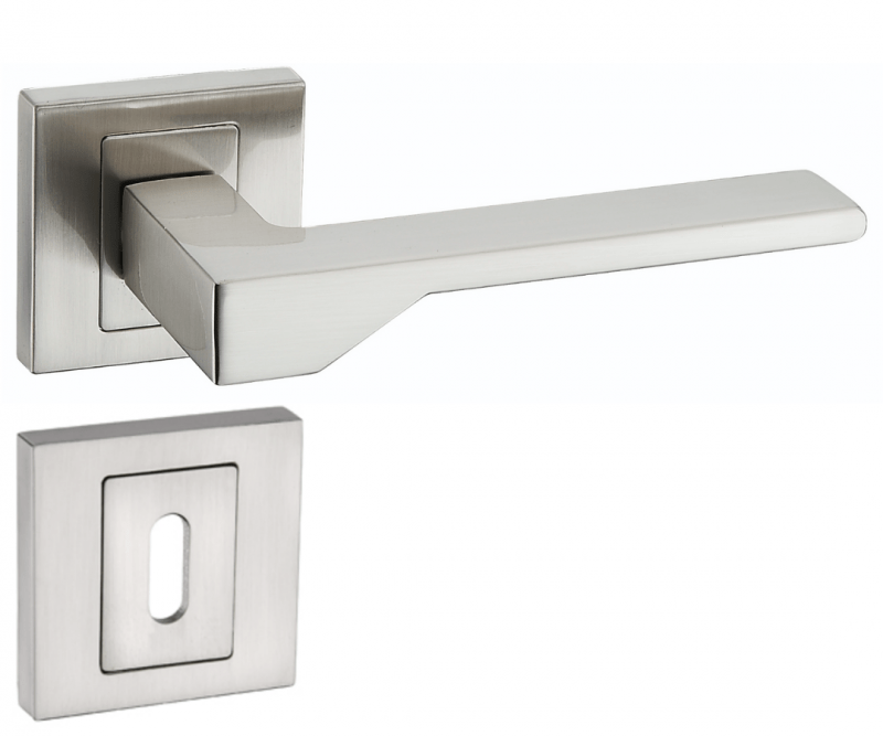 Infinity Line New KNV 300 Satin - Türgriff auf quadratischer Rosette