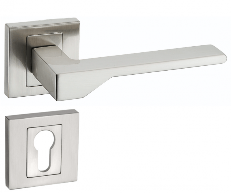 Infinity Line New KNV 300 Satin - Türgriff auf quadratischer Rosette
