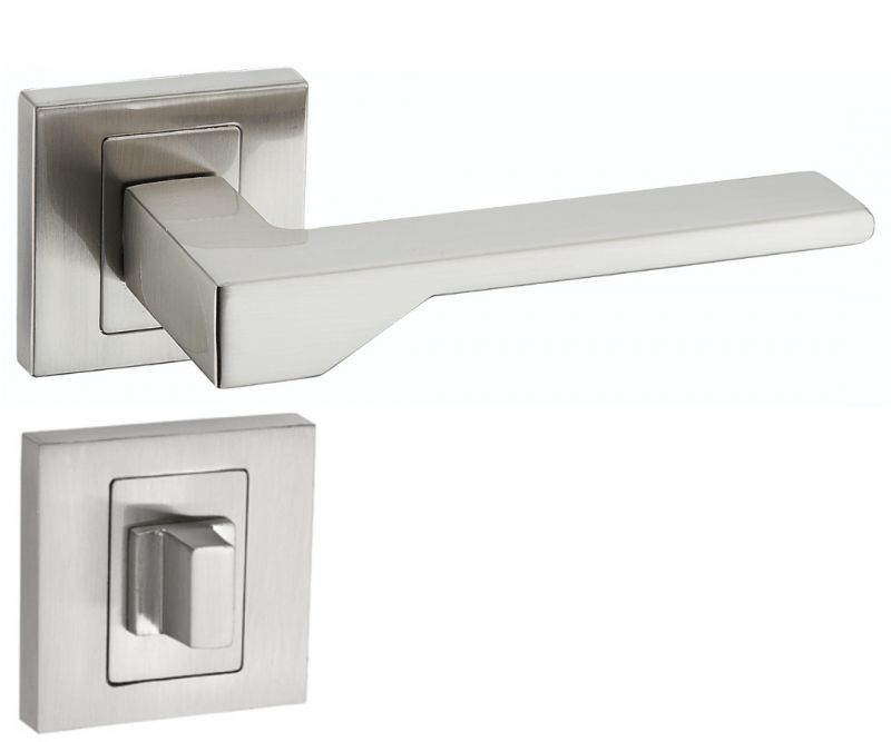 Infinity Line New KNV 300 Satin - Türgriff auf quadratischer Rosette