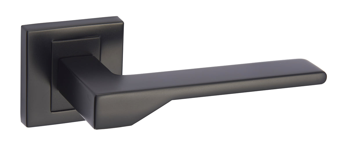 Infinity Line New KNV B00 Schwarz - Türgriff auf quadratischer Rosette