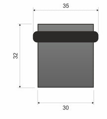 Türstopper QUBIK ODB Q B00 schwarz