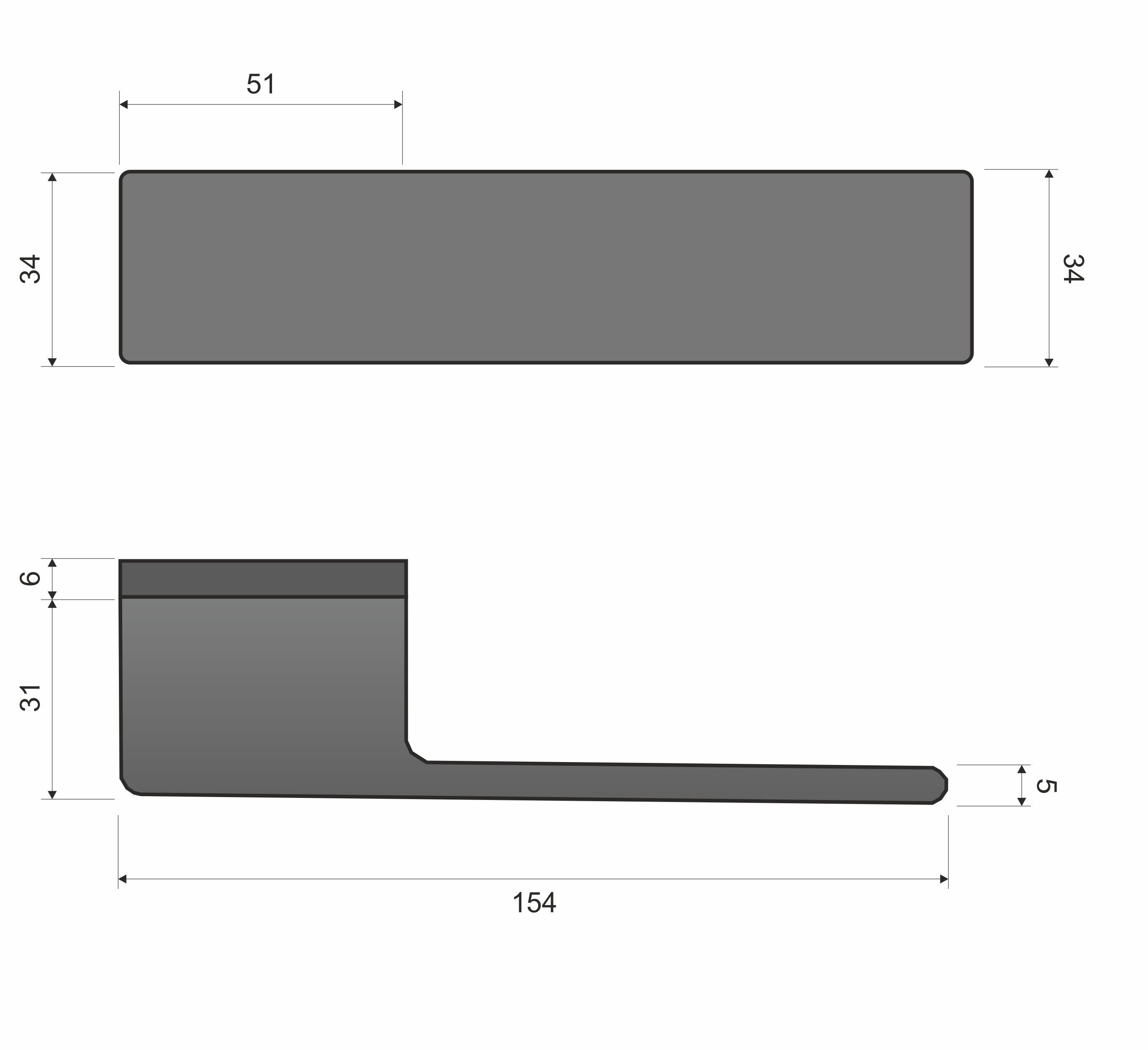 Infinity Line Polo KPOL matt chrom M700 - Türgriff auf quadratischer Rosette