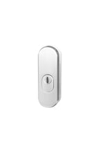 Safety rosette R.103.ZA with overlay F1 - silver anodized