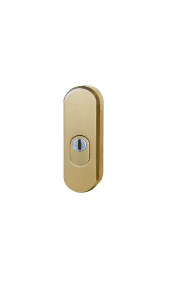 Safety rosette R.103.ZA with overlay F4 - bronze anodized