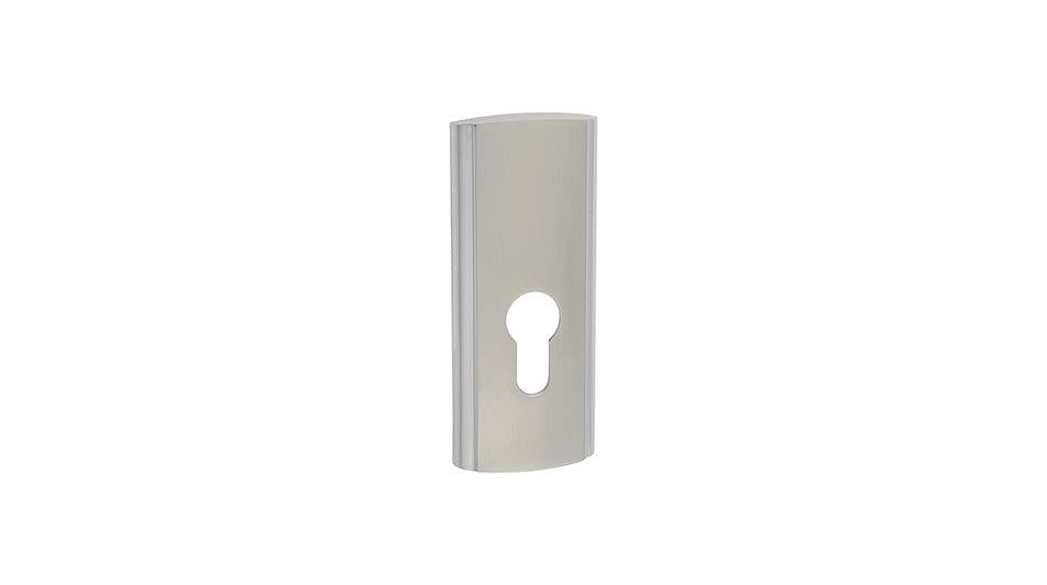 MATI nickel chrome K+K - External Door Handle on a Backplate