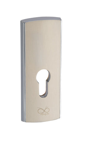 Cezar KCR 312 K+K Satin -External Door Handle on a Backplate