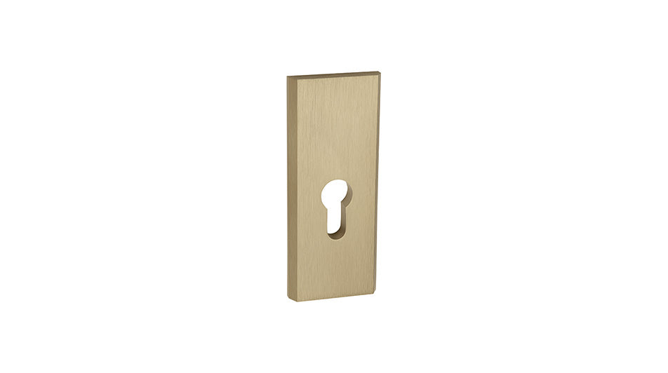 THEO Patina K+G -External Door Handle on a Backplate