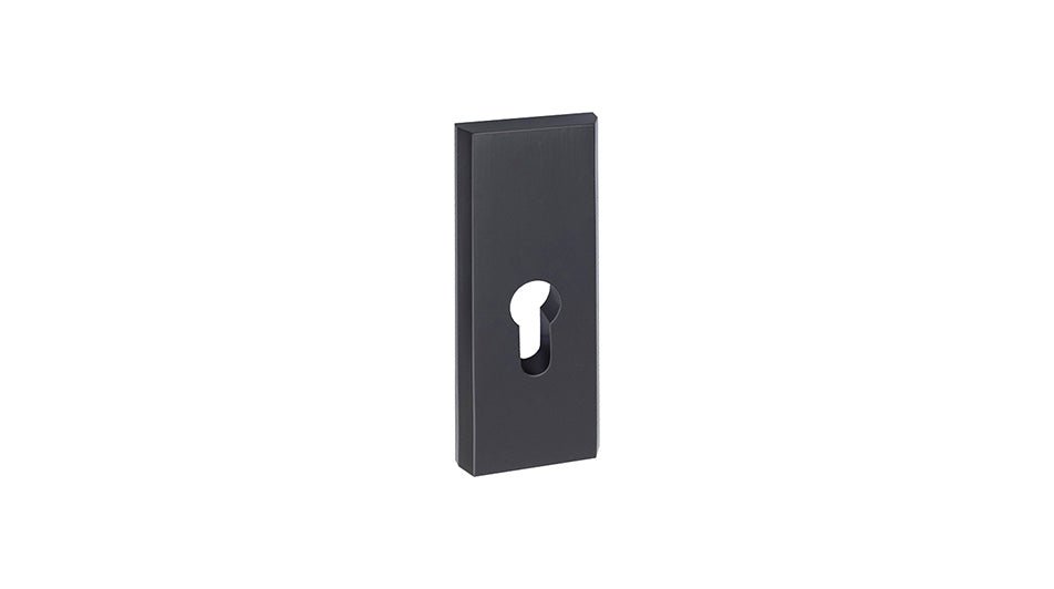 Alub NEO Schwarz K + G -Außentürgriff mit Langschild