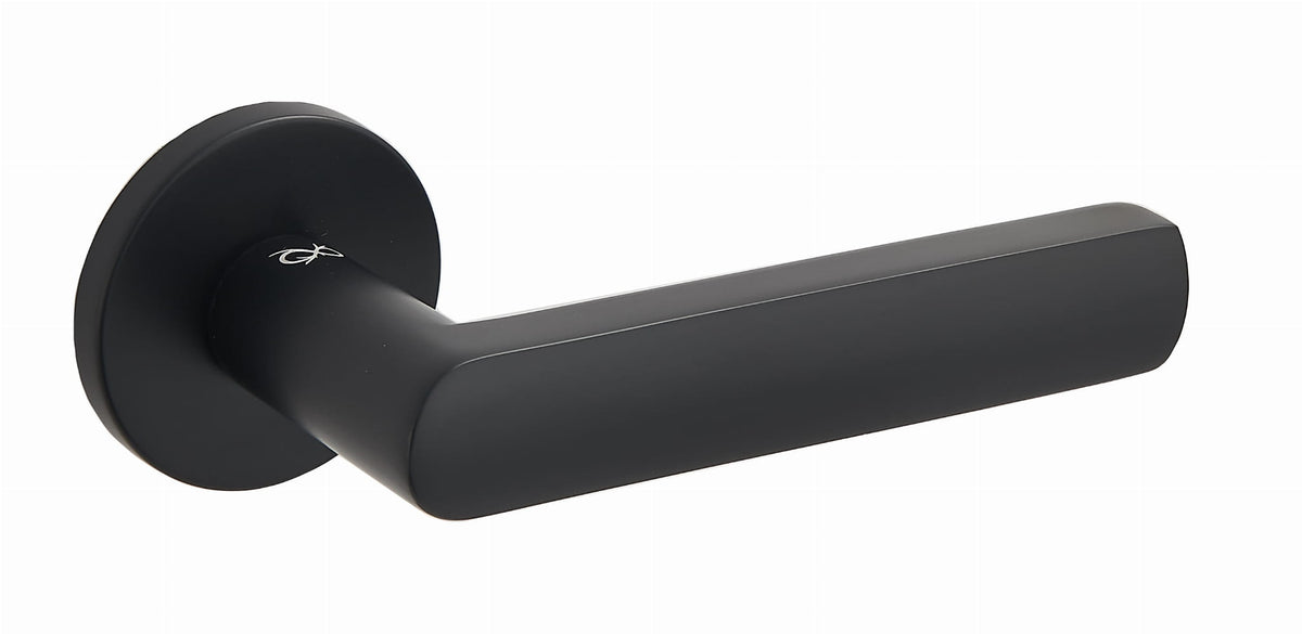 Infinity Line Torino FIT KTF O BOO schwarz - Türgriff auf runder Rosette