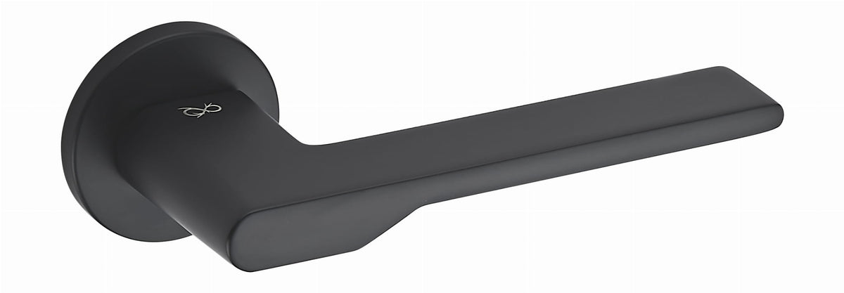 Infinity Line TORO FIT KTO O schwarz B00 - Türgriff auf runder Rosette