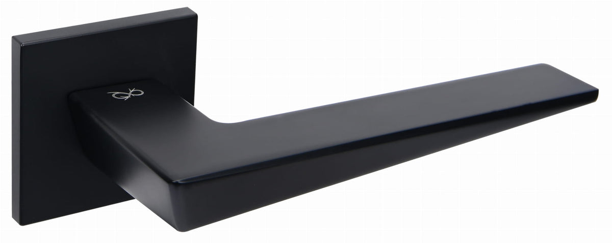 Infinity Line Vega FIT schwarz KVG B00 - Türgriff auf quadratischer Rosette