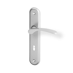 Viola Shield Door Handle - silver