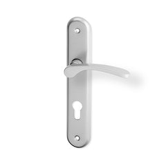Viola Shield Door Handle - silver