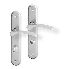 Viola Shield Door Handle - silver