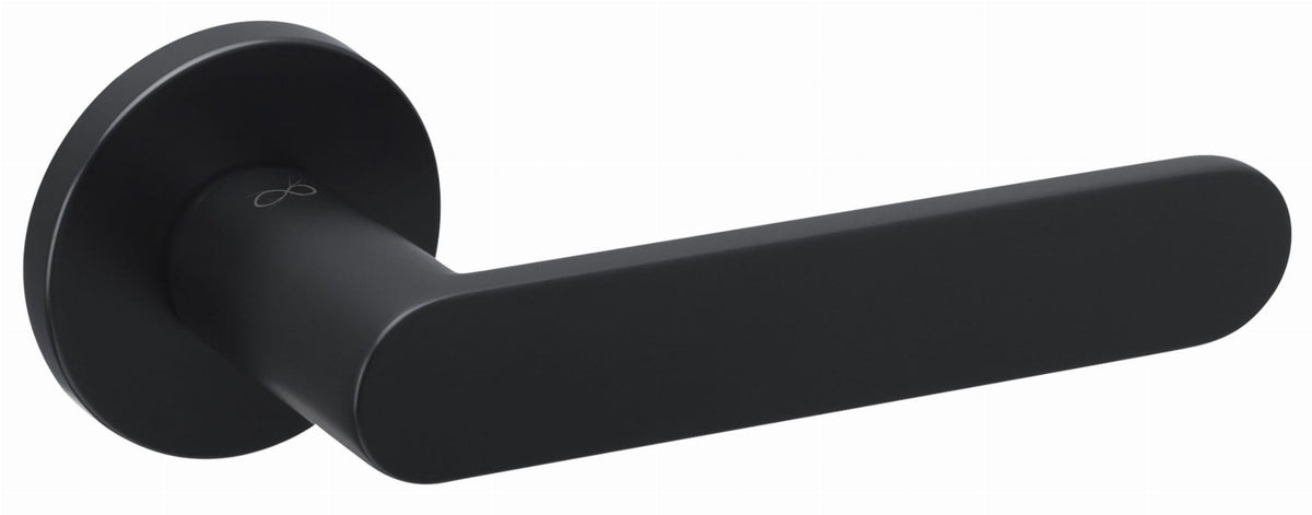 Wenus FIT KWF O B00 Schwarz - Türgriff auf einer Rückplatte